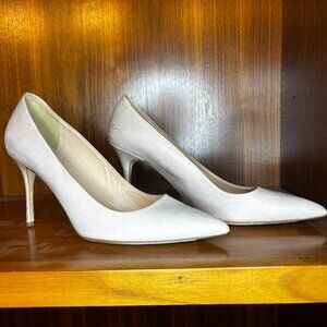 J. Crew Elsie heel pale lilac leather EUC